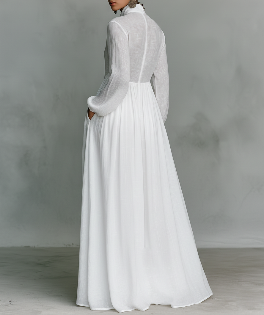 Florence™ | Robe maxi coton – Élégance
