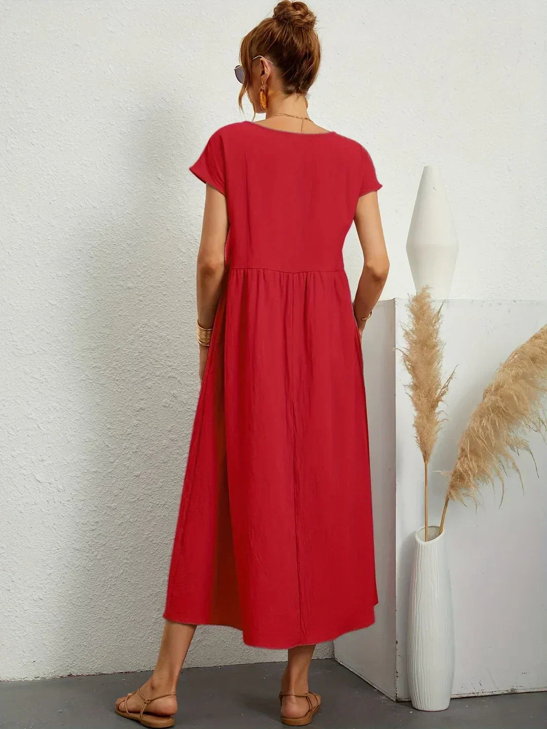 Gabrielle — Robe midi fluide élégance intemporelle | Élégance