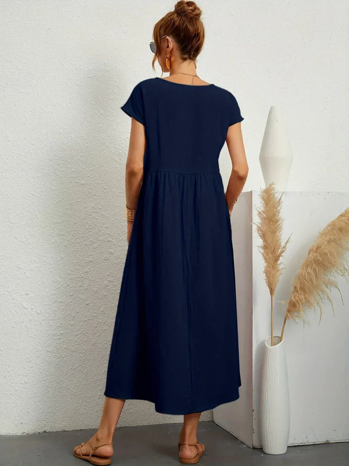 Gabrielle — Robe midi fluide élégance intemporelle | Élégance