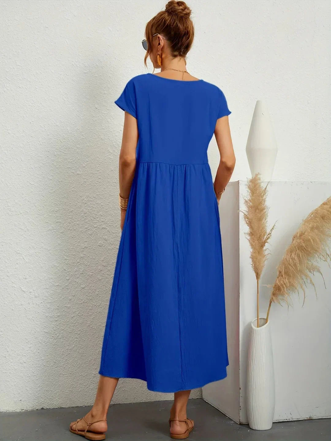 Gabrielle — Robe midi fluide élégance intemporelle | Élégance
