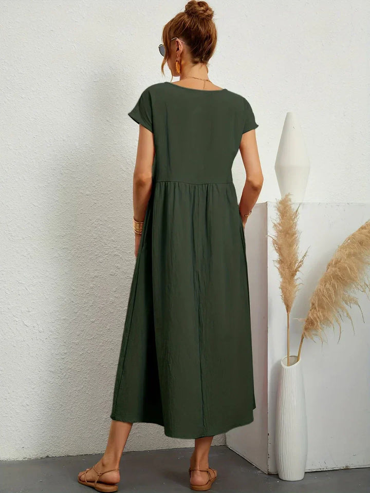 Gabrielle — Robe midi fluide élégance intemporelle | Élégance