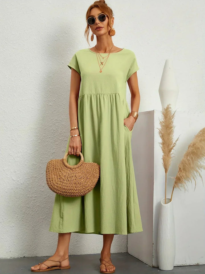 Gabrielle — Robe midi fluide élégance intemporelle | Élégance
