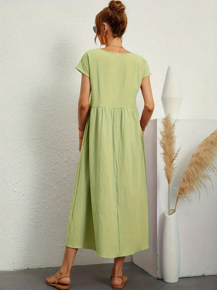 Gabrielle — Robe midi fluide élégance intemporelle | Élégance