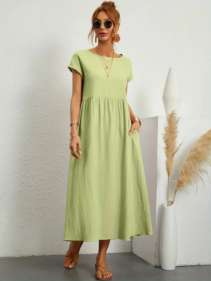 Gabrielle — Robe midi fluide élégance intemporelle | Élégance