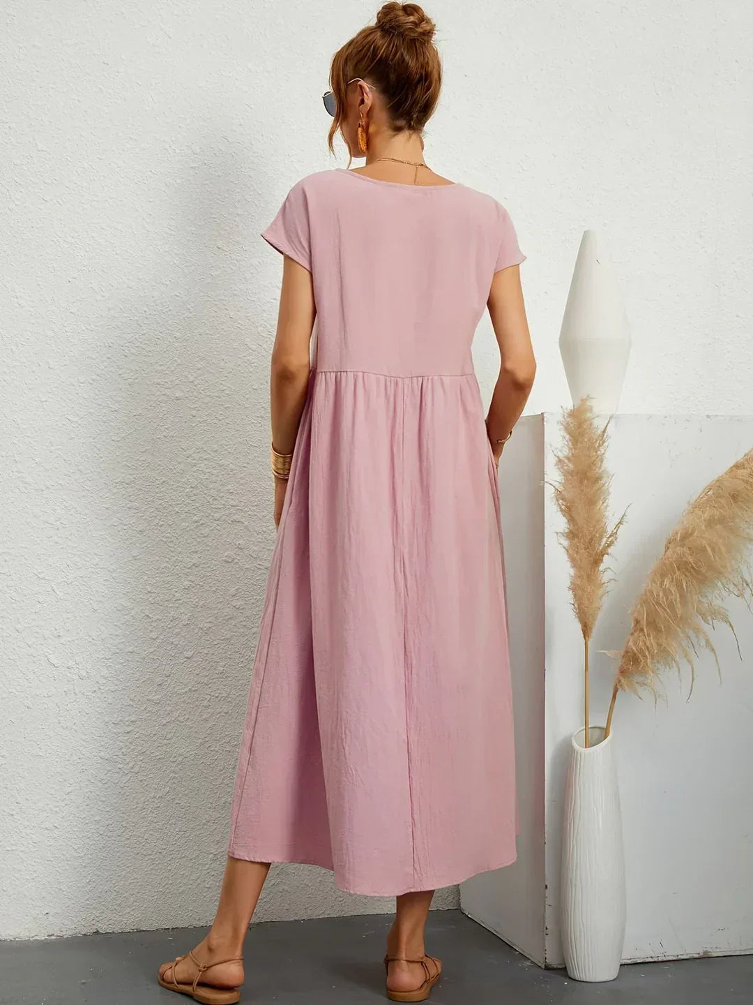 Gabrielle — Robe midi fluide élégance intemporelle | Élégance