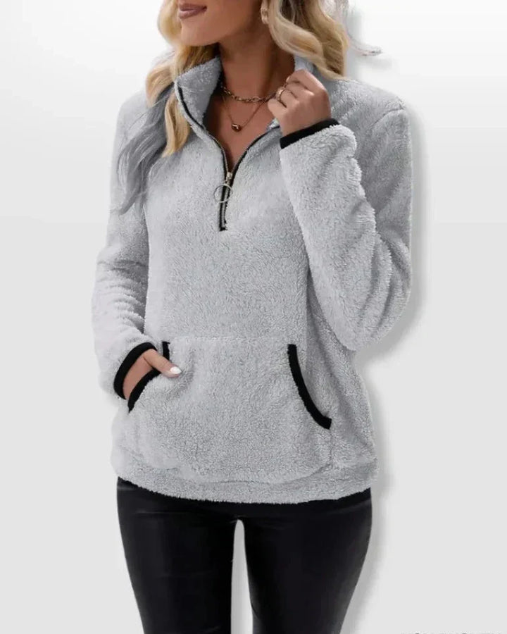 Elisa™ | Pull en maille sherpa – Élégance