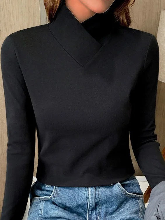 Stazia™ | Elegant High Neck Jumper