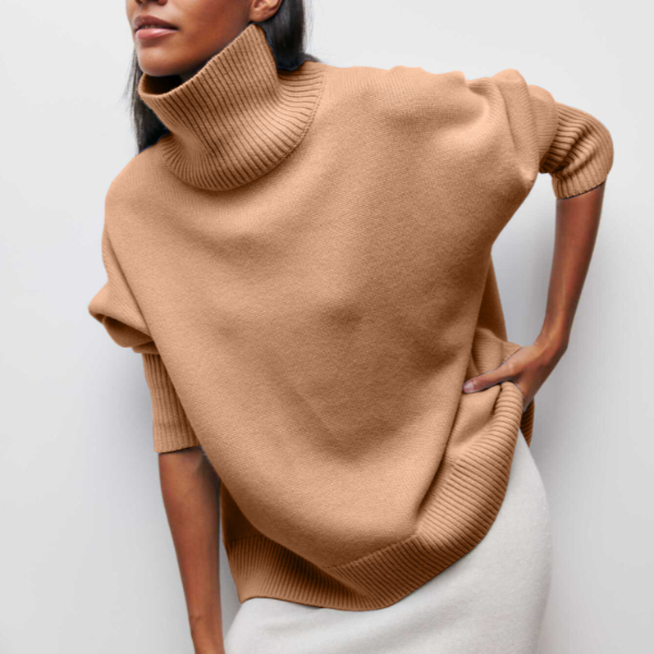 Katrielle™ | Pull à col roulé confortable – Élégance