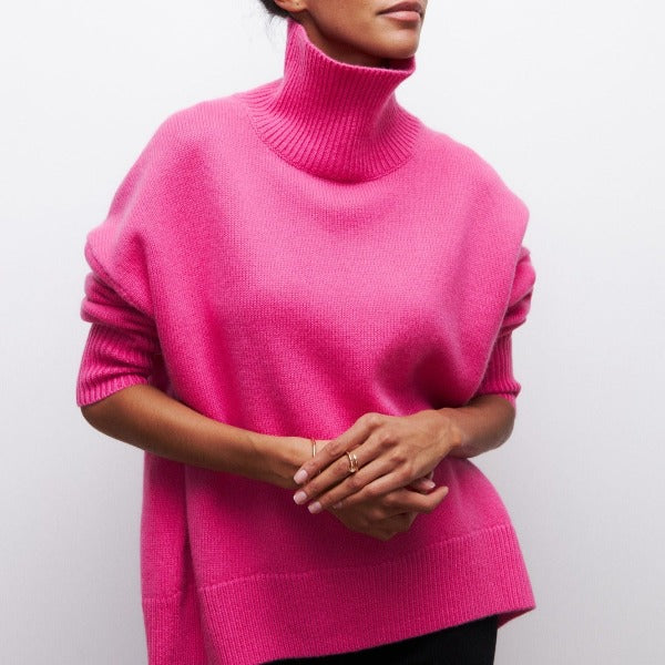 Katrielle™ | Pull à col roulé confortable – Élégance