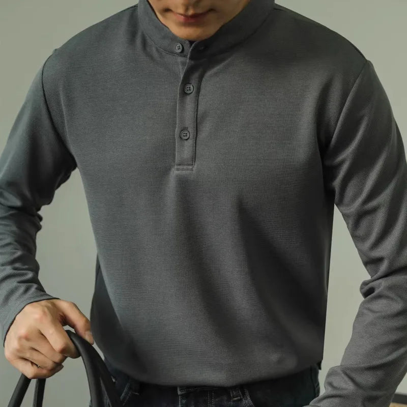 Amedeo™ | Henley à manches longues – Élégance