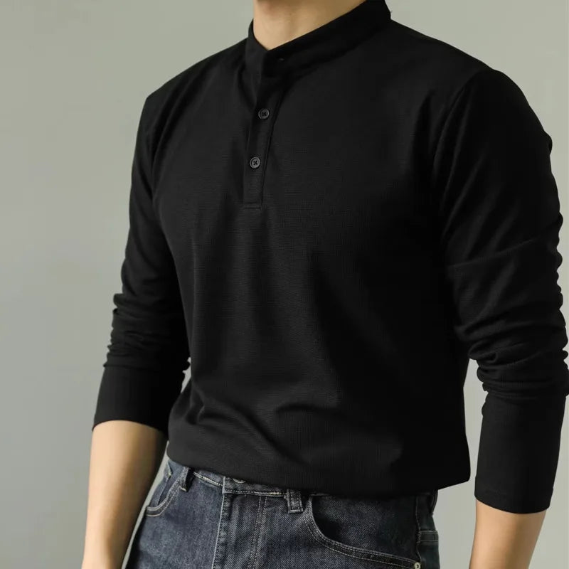 Amedeo™ | Henley à manches longues – Élégance