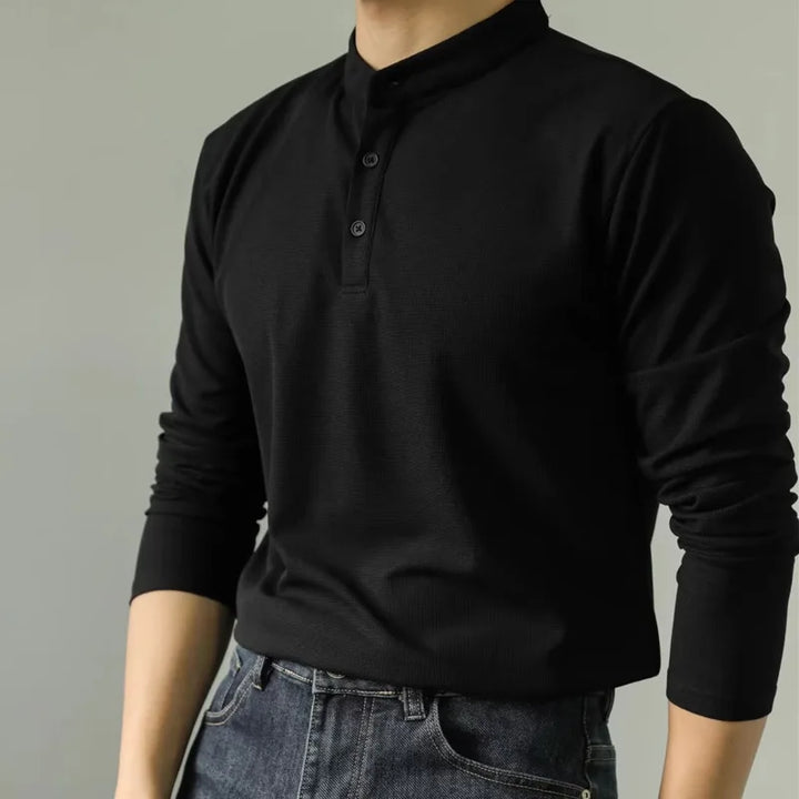 Amedeo™ | Henley à manches longues – Élégance