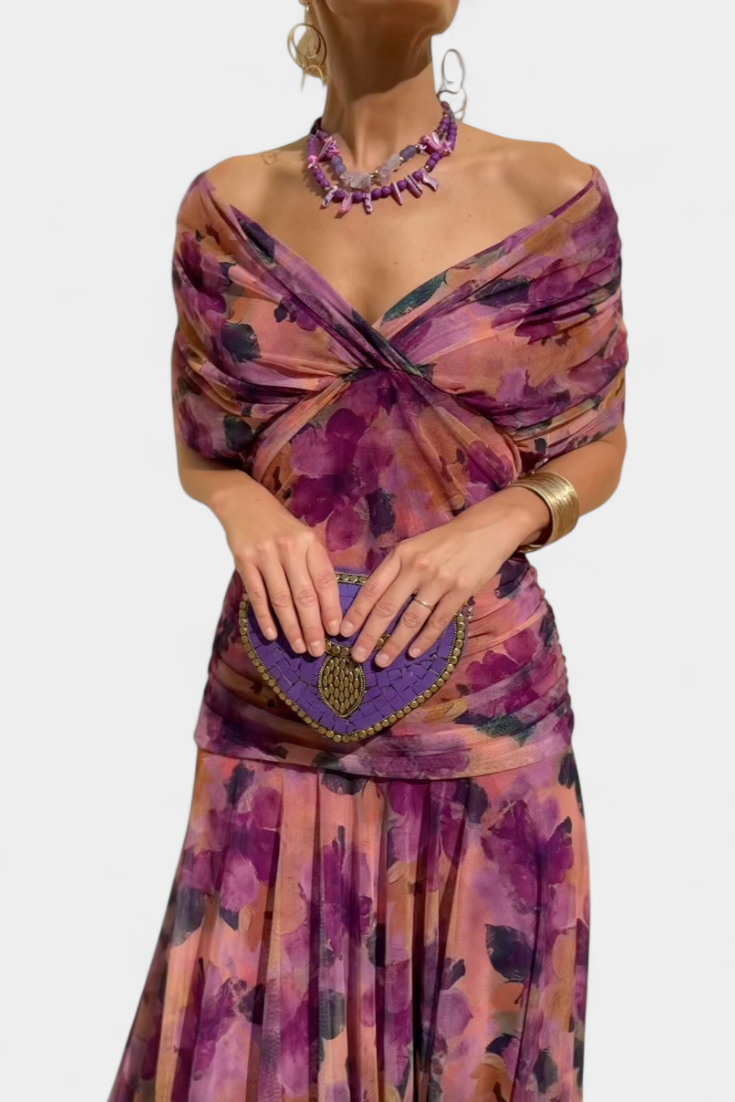 Elowen™ | Robe longue fleurie – Élégance