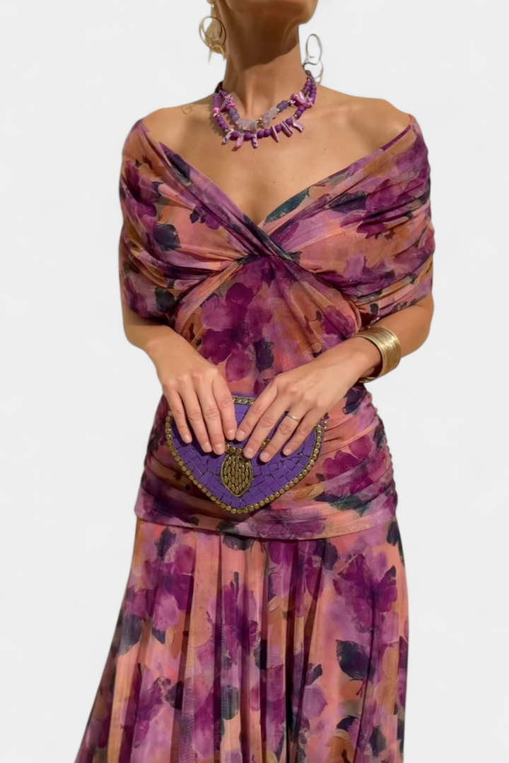 Elowen™ | Robe longue fleurie – Élégance