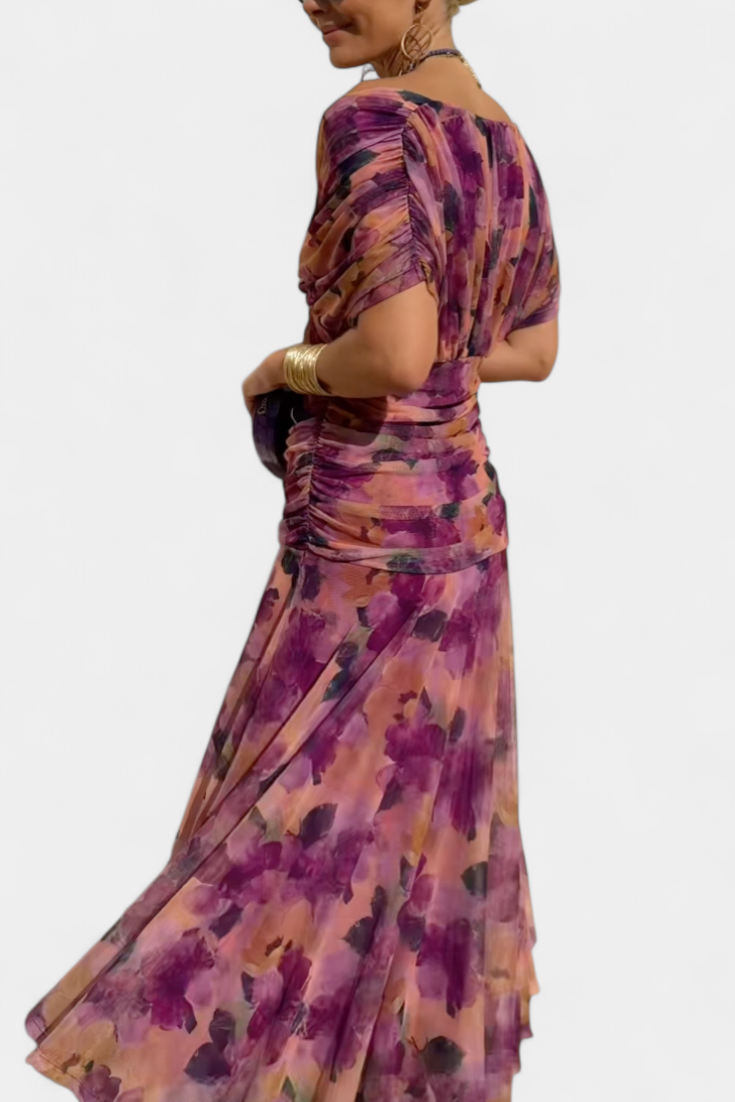 Elowen™ | Robe longue fleurie – Élégance