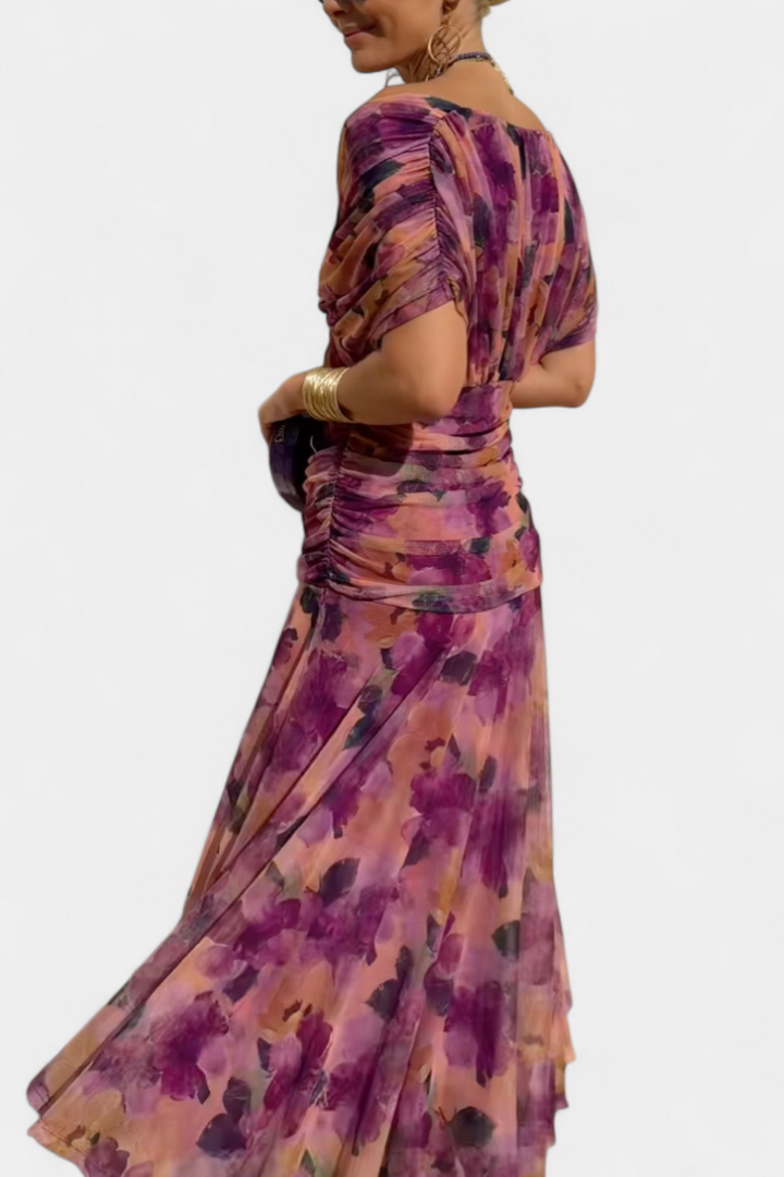 Elowen™ | Robe longue fleurie – Élégance