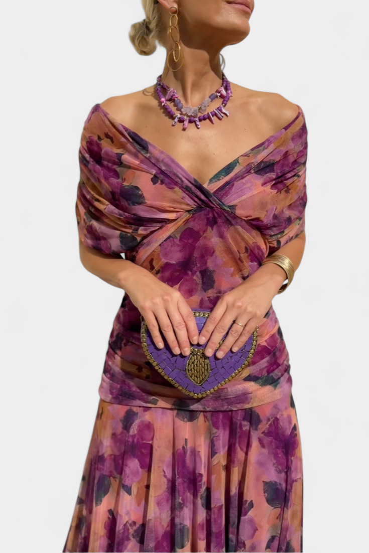 Elowen™ | Robe longue fleurie – Élégance
