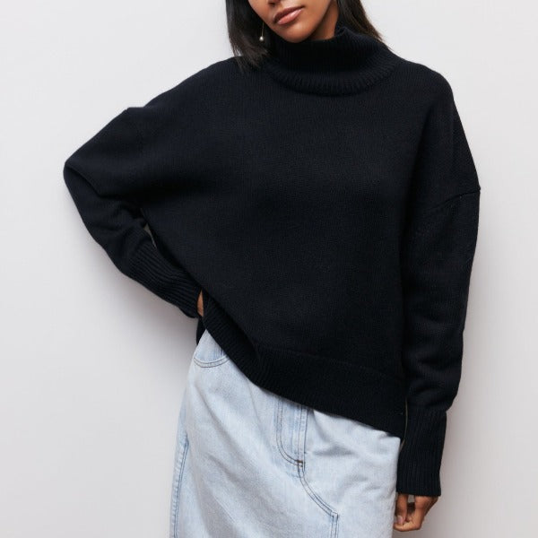 Katrielle™ | Pull à col roulé confortable – Élégance