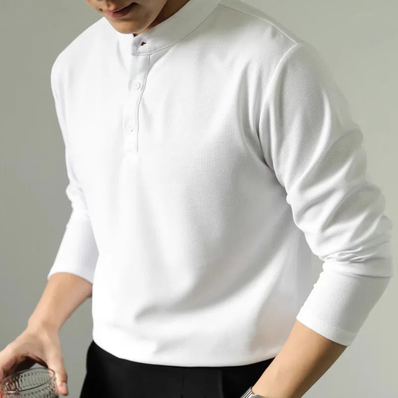 Amedeo™ | Henley à manches longues – Élégance
