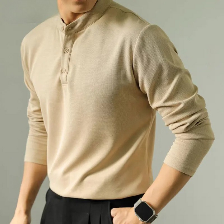 Amedeo™ | Henley à manches longues – Élégance