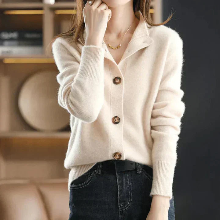 Aria™ | Cardigan confortable à boutons – Élégance