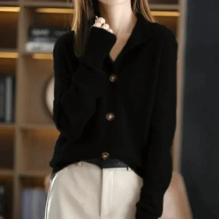 Aria™ | Cardigan confortable à boutons – Élégance