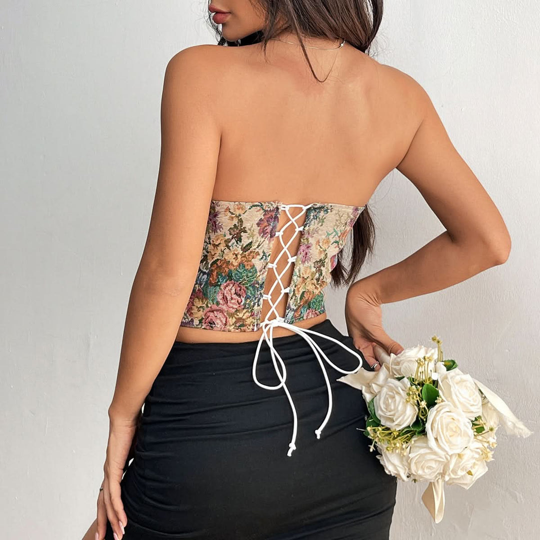 Valentina™ | Bustier corset vintage Y2K – Élégance