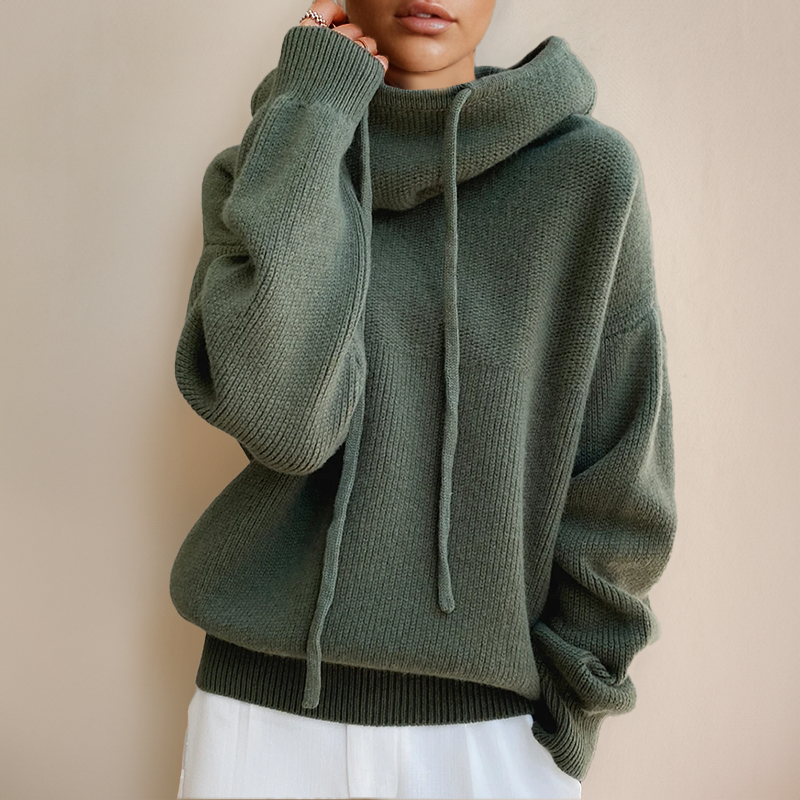 Cloe™ | Pull à col roulé en laine mérinos fine – Élégance