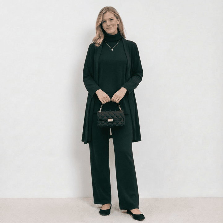 Sophie - Cardigan, Knit Top & Pants Set