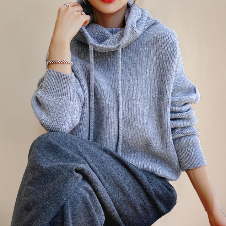 Cloe™ | Pull à col roulé en laine mérinos fine – Élégance