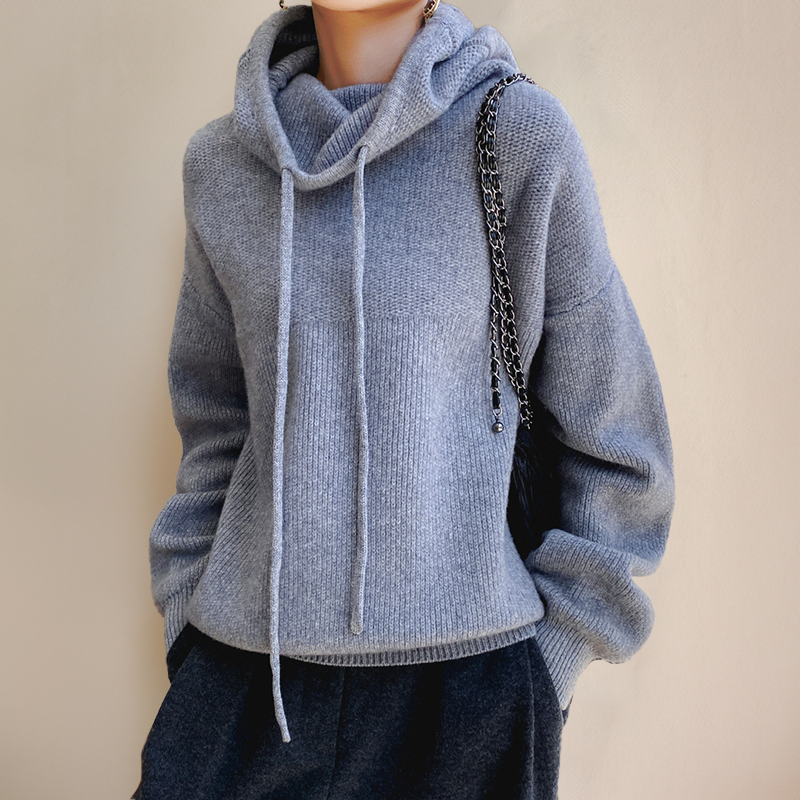 Cloe™ | Pull à col roulé en laine mérinos fine – Élégance