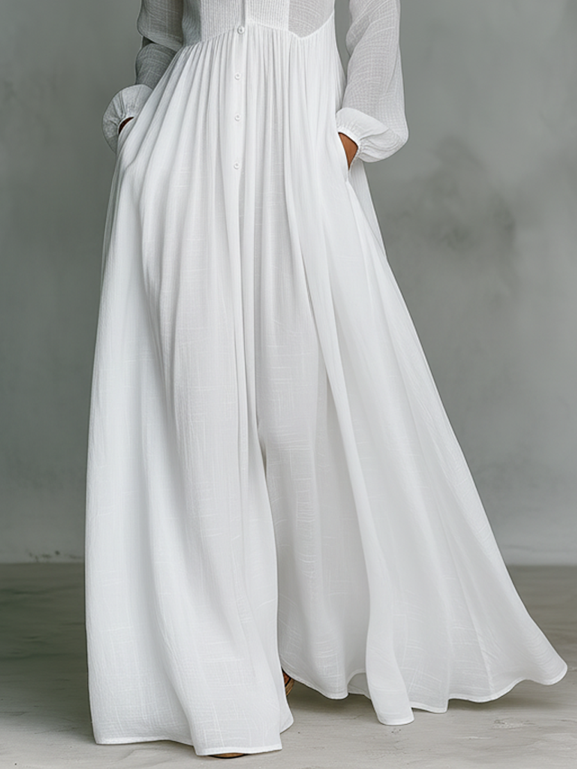 Florence™ | Robe maxi coton – Élégance