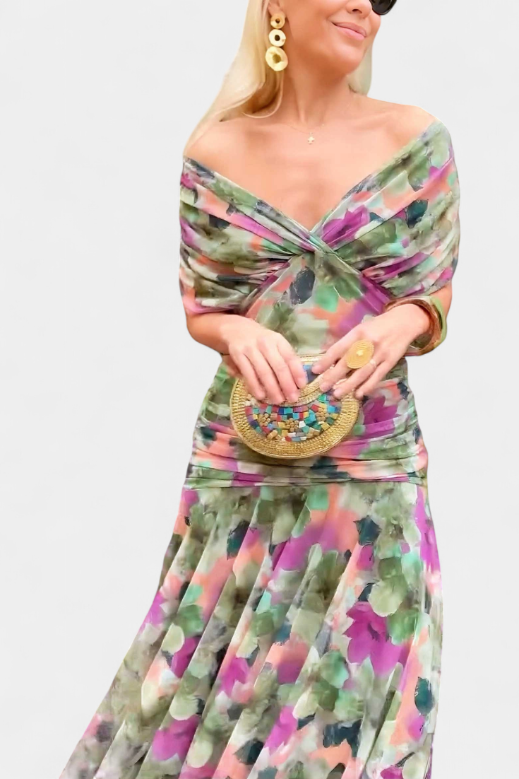 Elowen™ | Robe longue fleurie – Élégance