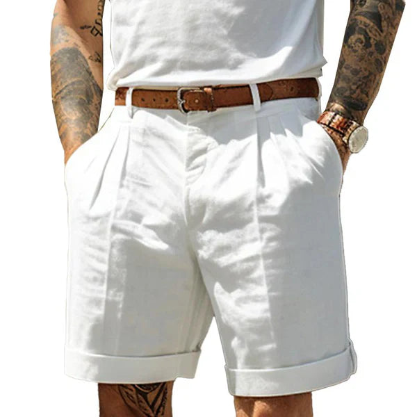 Casual Solid Color Beach Shorts