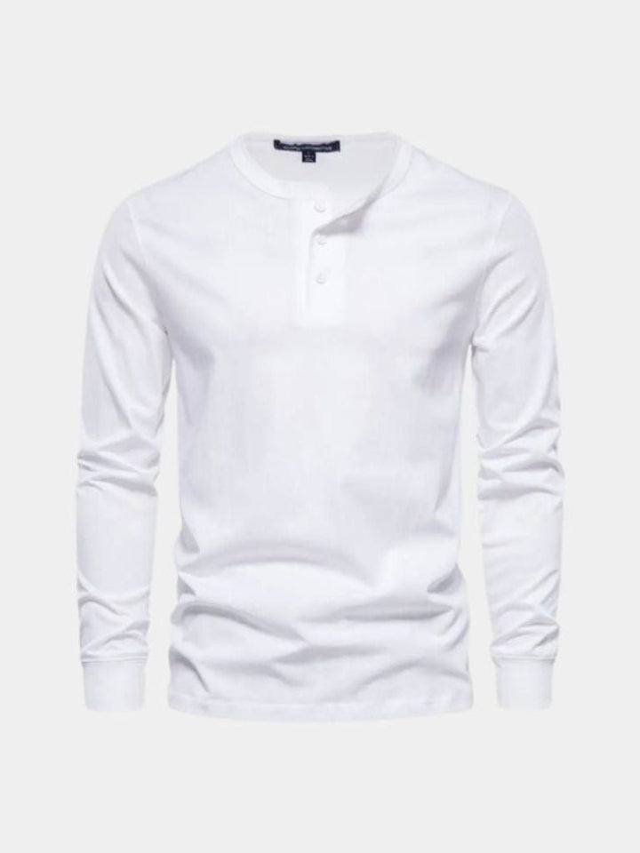 Henley™ | T-shirt à col Henley – Élégance