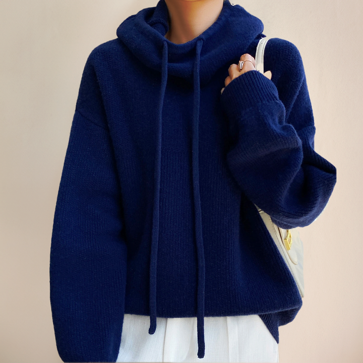 Cloe™ | Pull à col roulé en laine mérinos fine – Élégance