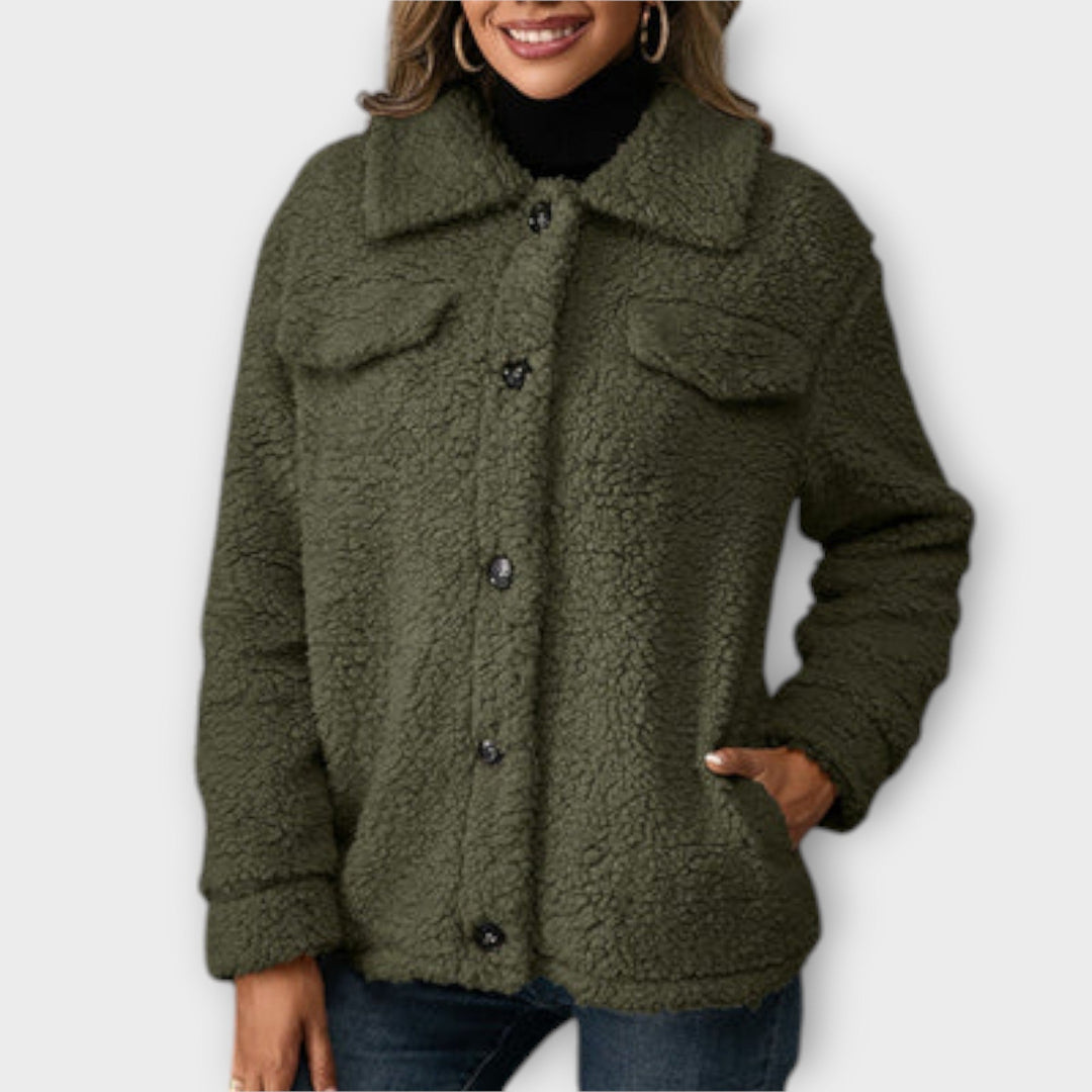 Lucy – Veste Teddy Douillette – Élégance