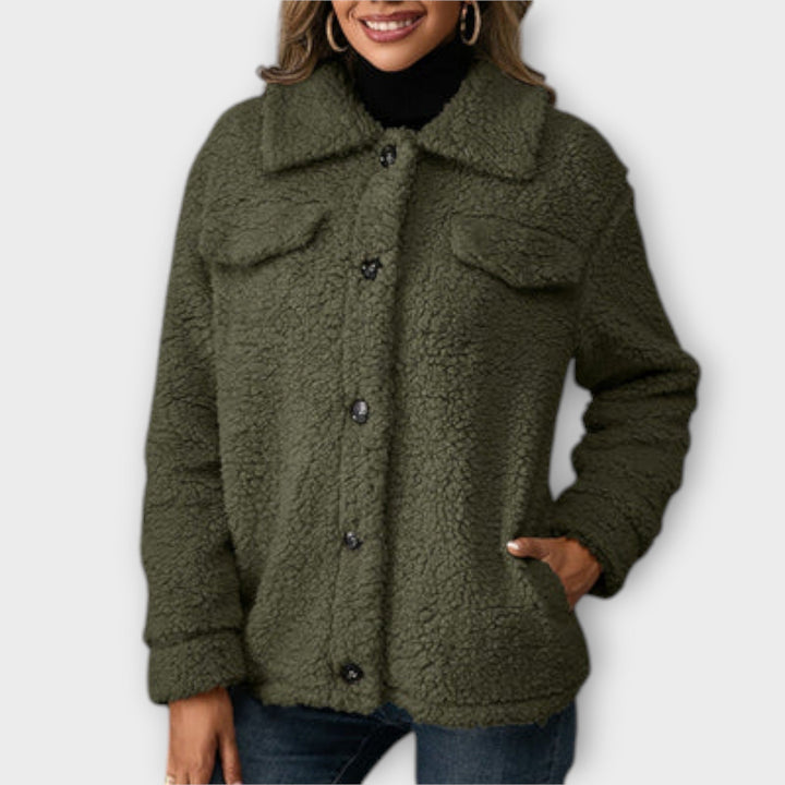 Lucy – Veste Teddy Douillette – Élégance