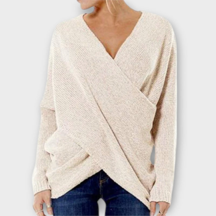Heidi™ | Pull croisé – Élégance