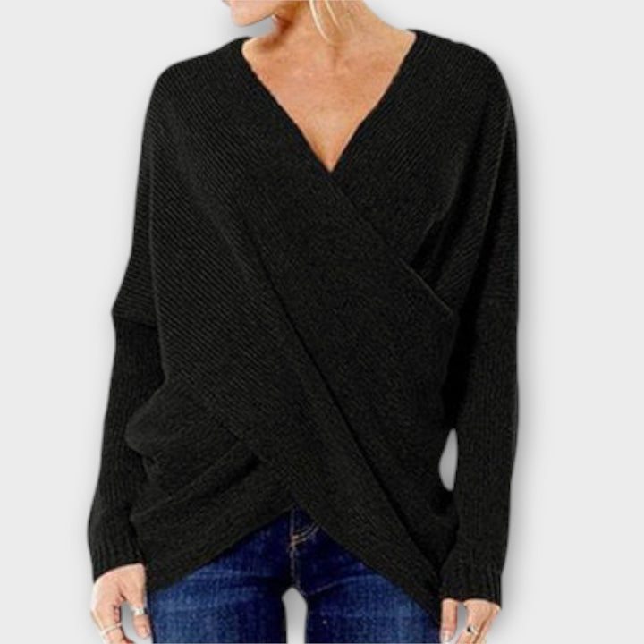 Heidi™ | Pull croisé – Élégance