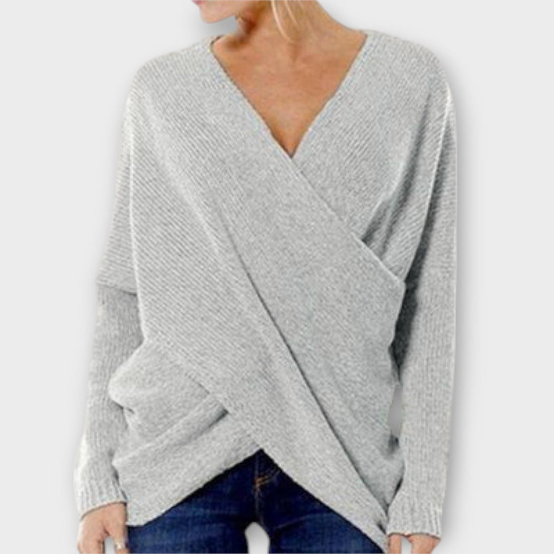 Heidi™ | Pull croisé – Élégance