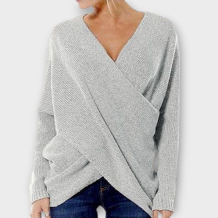 Heidi™ | Pull croisé – Élégance